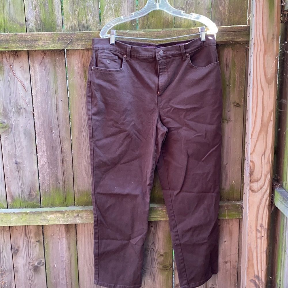 Gloria Vanderbilt brown jeans sz. 16 short